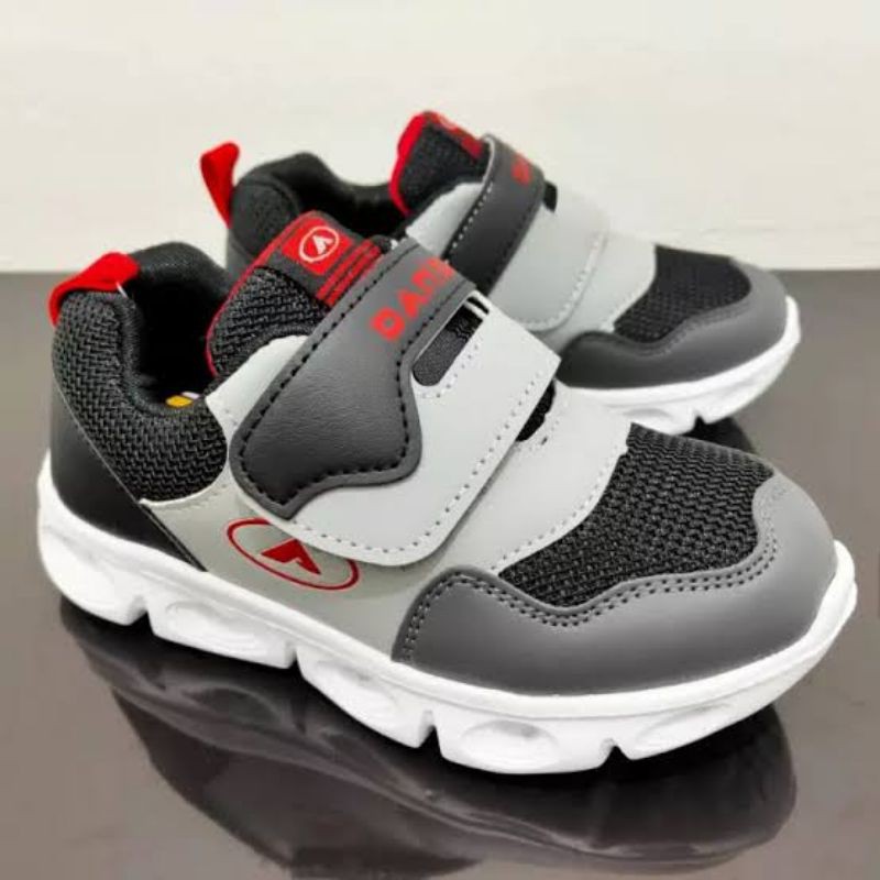 RESTOK.. SEPATU ANAK LAKI-LAKI DANS REMO BLACK GREY ORIGINAL | Size 23-31