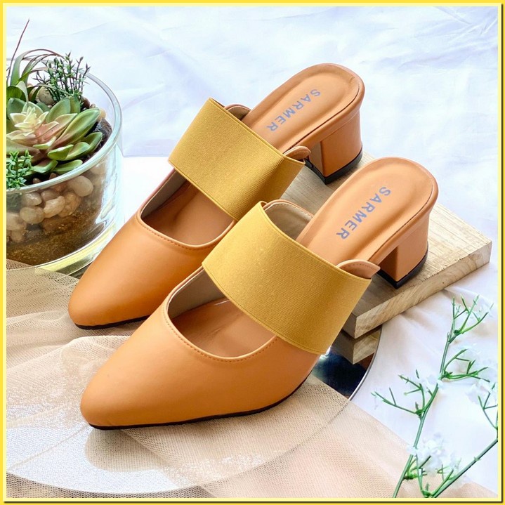 Heels Wedding High Heels Heels Pesta Heels Cewek Santai Heels Cewek Simple Heels Strap C8Y5 Heels Wa