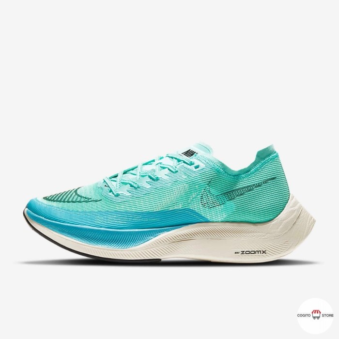 Sepatu Nike ZoomX Vaporfly Next% 2 II Turquoise Blue Premium Original