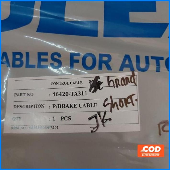 Kabel Rem Tangan Bagian Belakang Kanan/Kiri Kijang Grand Short (( Kode 039))