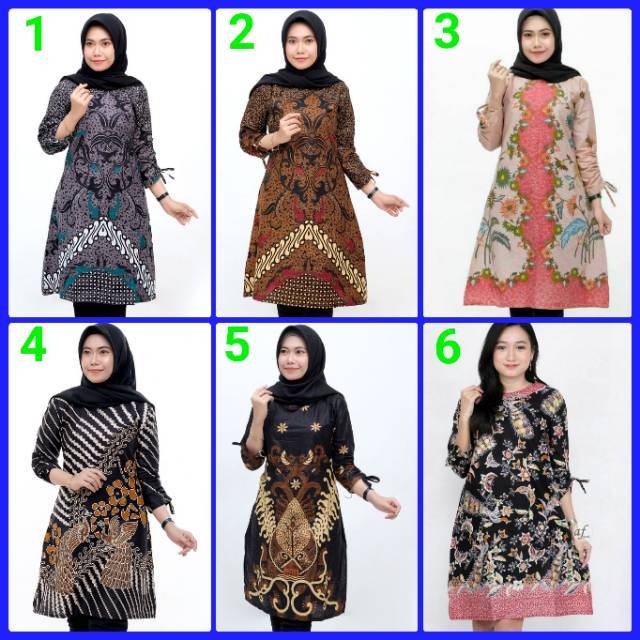 COD,TERMURAH TERLARIS TUNIK BATIK MODERN M L XL XXL