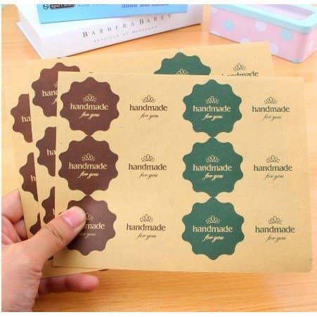 Paper Tags Sticker HAND MADE - For You #01 (1sheet/12pcs)