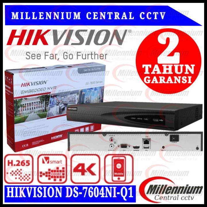 Nvr Hikvision 4Ch Ds-7604Ni-Q1 / Nvr Hikvision 4 Channel