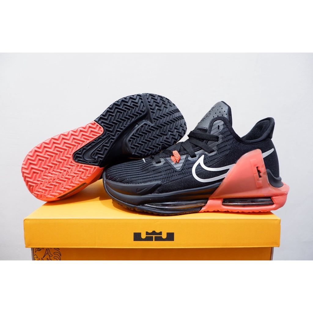 SEPATU BASKET LEBRON WITNESS 6 LOW BLACK ORANGE