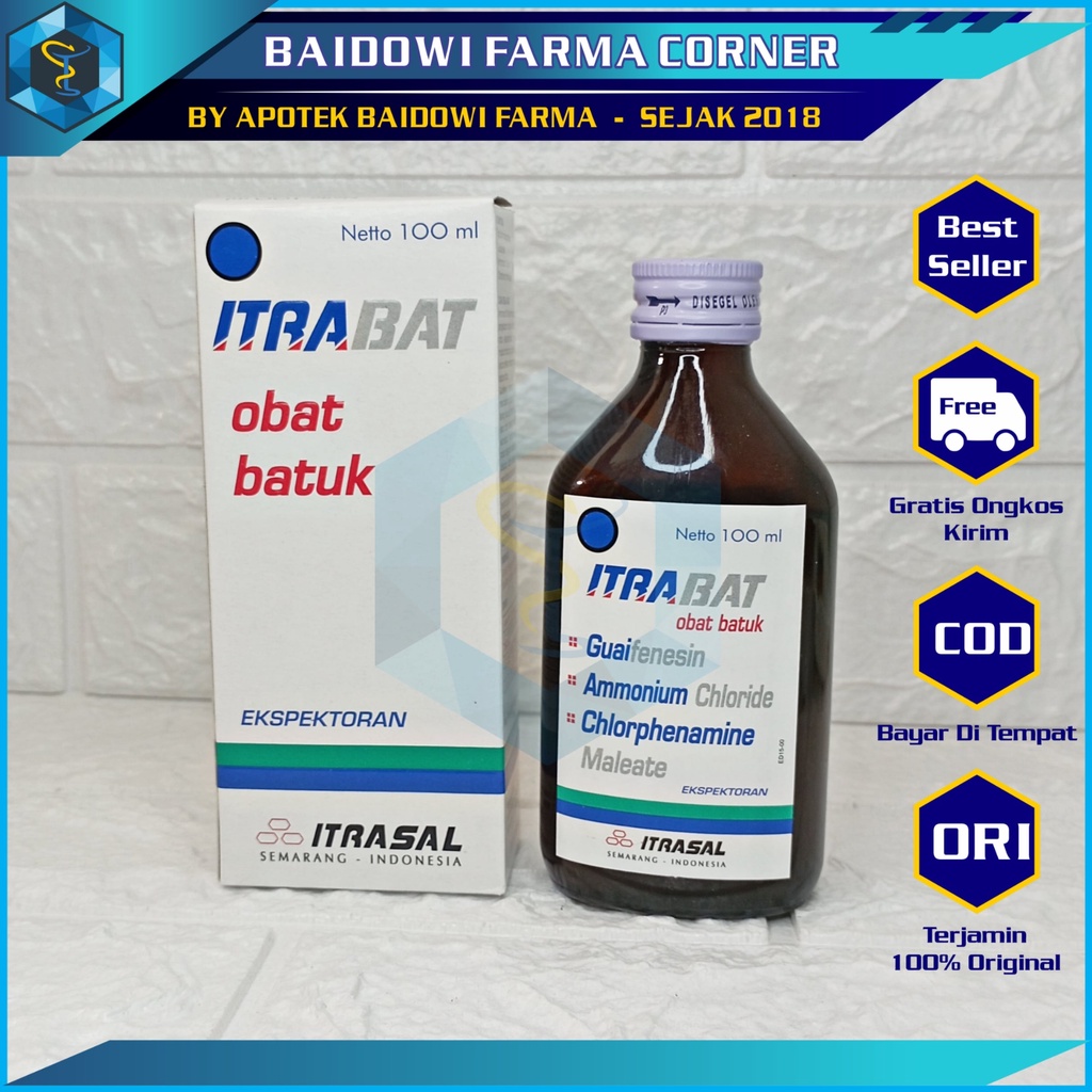 ITRABAT SYRUP 100 ML OBAT BATUK HITAM ITRASAL