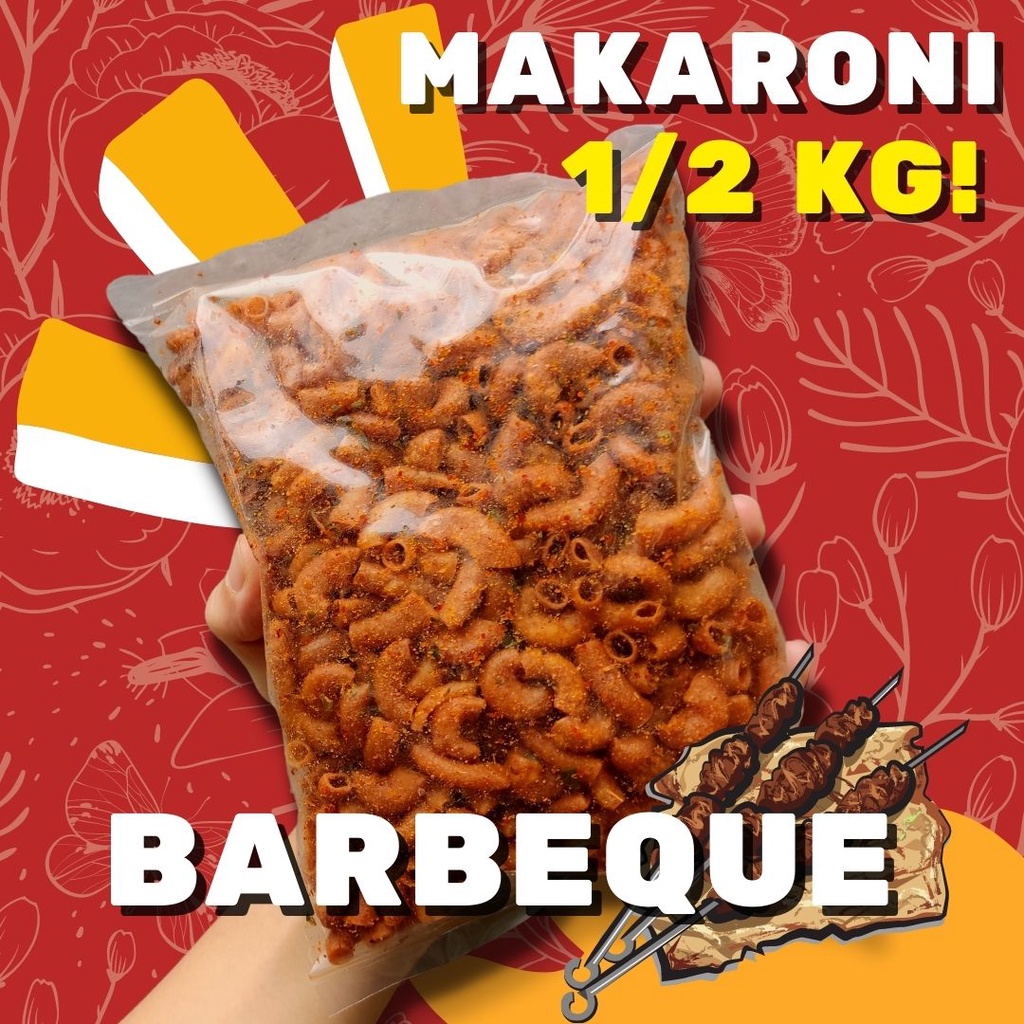 

[PALING MURAH BANYAK] MAKARONI KILOAN BARBEQUE 500 GR (1/2 KG)
