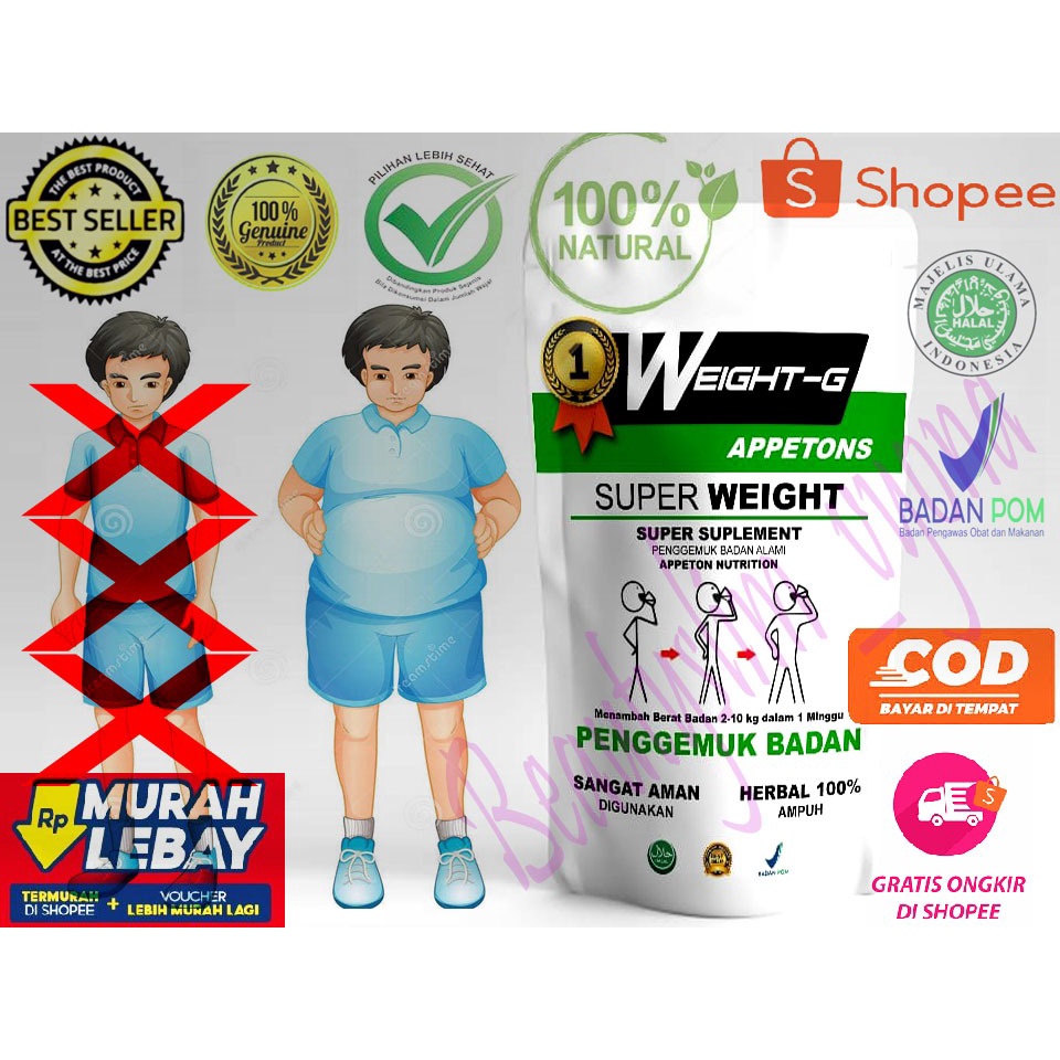 (BISA COD) SUPER WEIGHT GAIN - SUSU PENGGEMUK BADAN AMPUH BPOM
