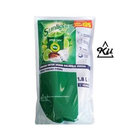 Sunlight Professional Lime - Refill Sabun Cuci Piring Pouch 1,8L