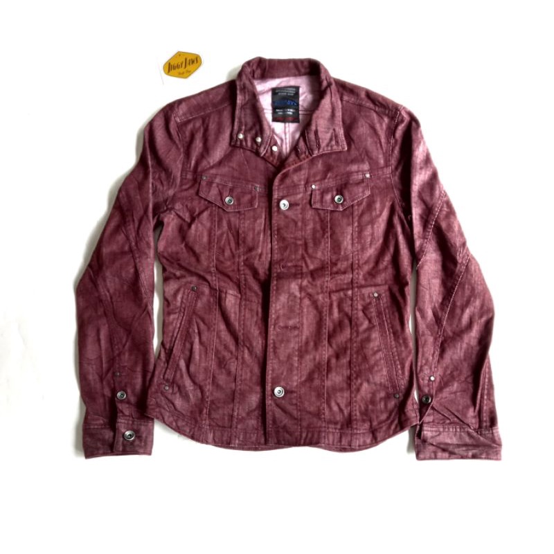 NICOLE CLUB TRUCKER JAKET BURGUNDY