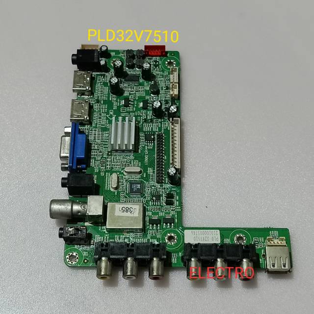 MB TV POLITRON PLD32V7510 MAINBOARD PLD 32V7510 MESIN TV 32V7510