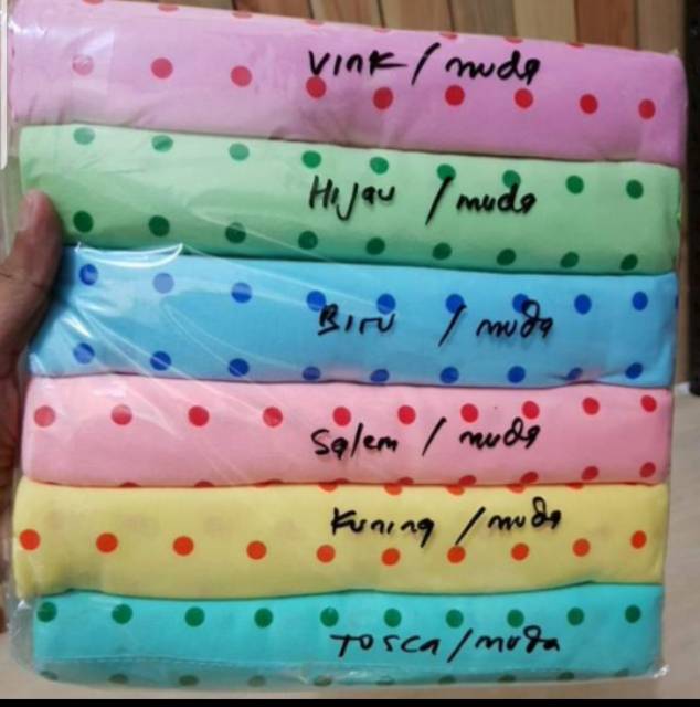 1 Helai Bedong Bayi Jumbo Polkadot Rainbow Fejess 90x115 cm Bedong Selimut Baby Polcadot ECER Per 1 Helai