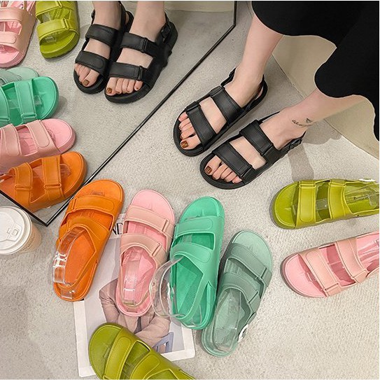 Sandal tawana casual strip Sendal fliptop wanita Tawana Model Korea Nyaman Pakai