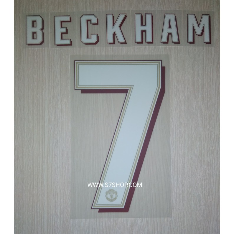 Promo Official MU Nameset BECKHAM 7 Treble Reunion Original BNWT Limited