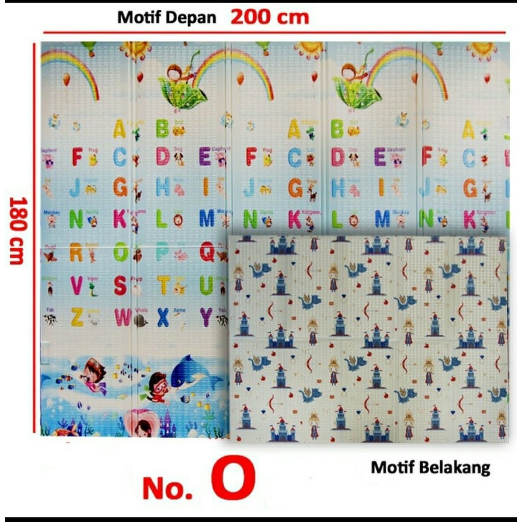 SPEEDS Karpet Lipat Playmat Bayi Karpet Bayi 180x200 cm Matras Bayi Playmat Foam Lipat