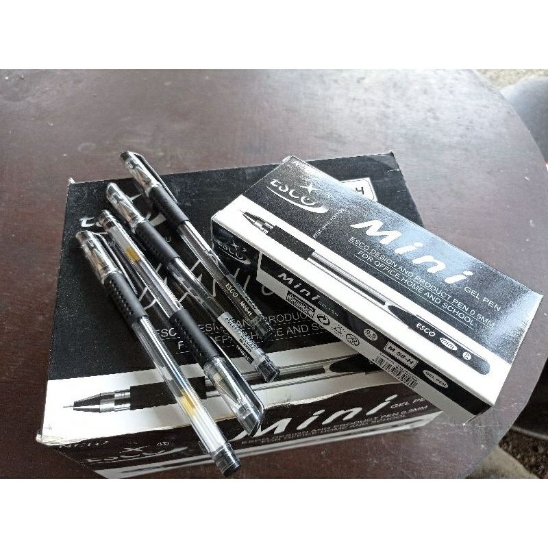 

Pulpen gel Esco Mini 0.5mm Hitam Murah / gel pen / pen gel