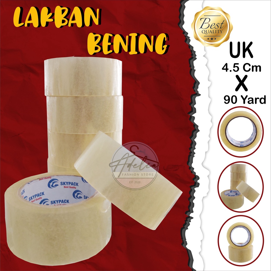 

Lakban Bening Solasi Bening 4.5 Cm X 90 yard
