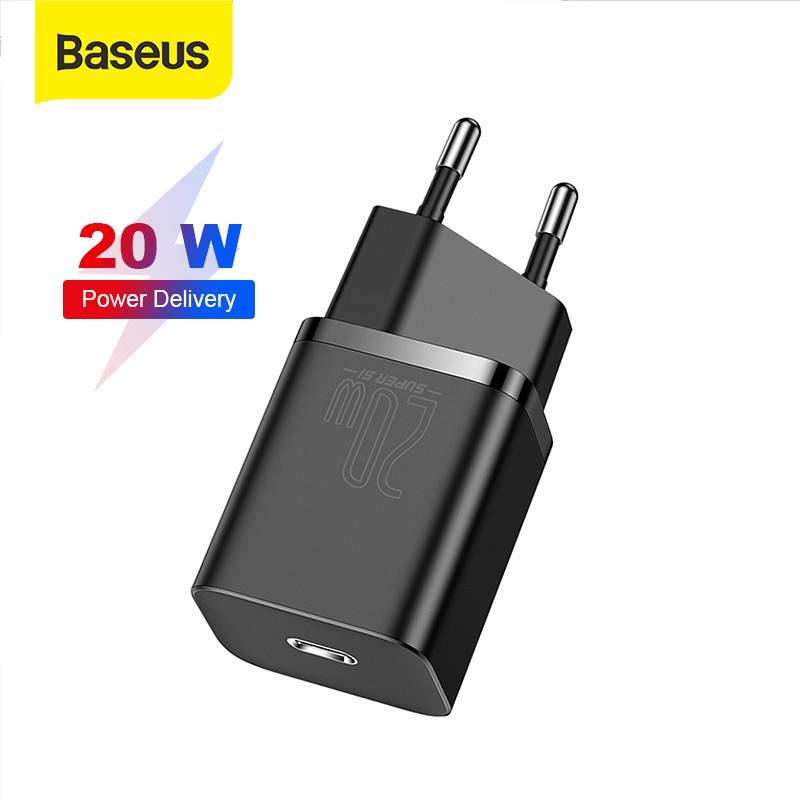 KEPALA CHARGER TYPE C PD BASEUS QUICK CHARGER 20W IPHONE 12