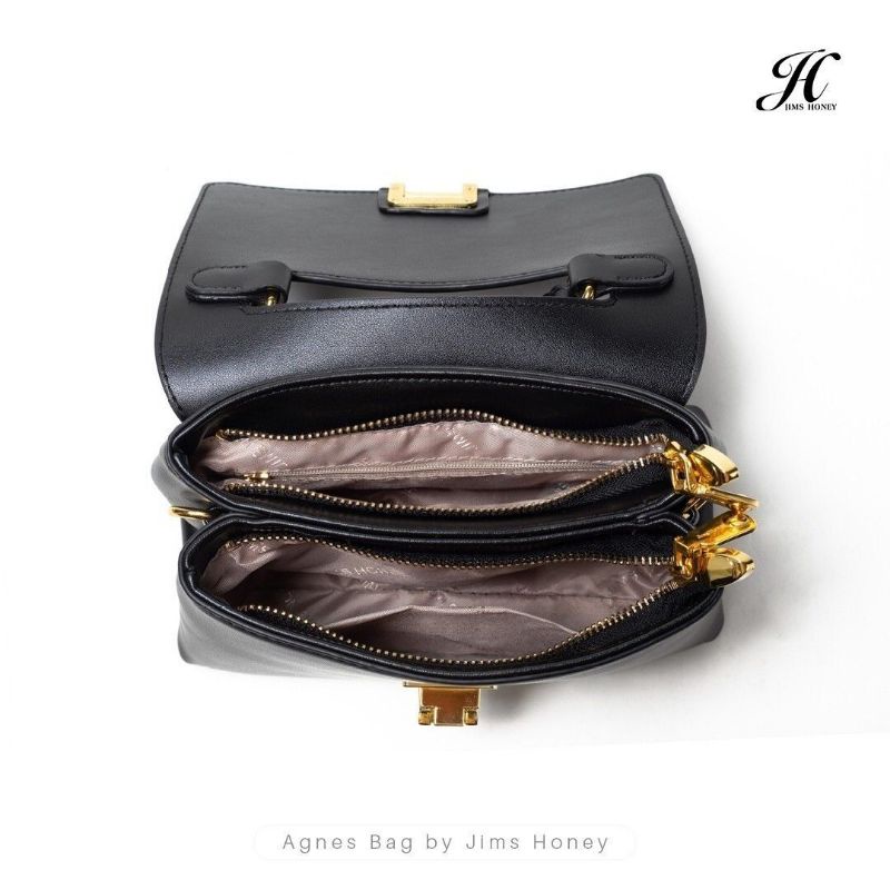 Tas Wanita Selempang Jims Honey Agnes Bag Satchel - Tas Import Handbag Murah Bahan Kulit