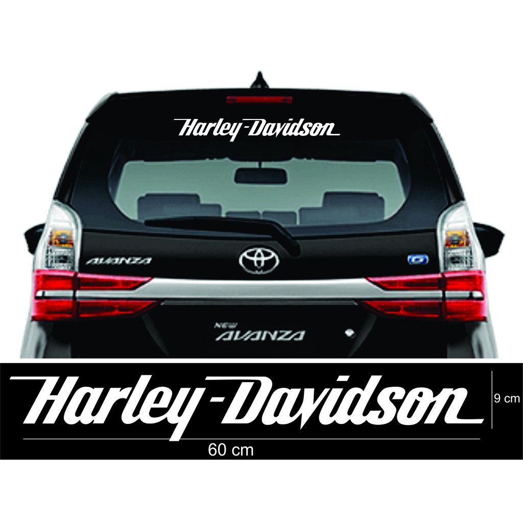 stiker harley davidson kaca mobil