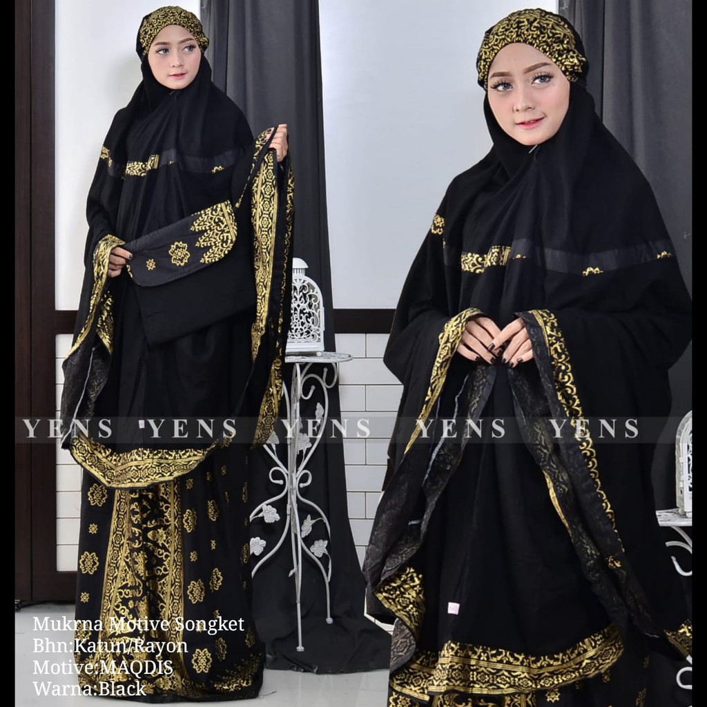 COD Mukena Bali Songket Extra Suju Maqdis