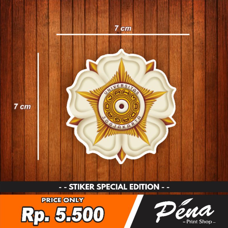 Sticker Stiker UGM Universitas Gadjah Mada Yogyakarta