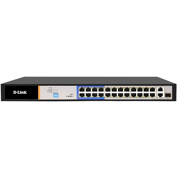 D-Link Switch DES-F1026P-E 250M 24-Port 100Mbps PoE Switch 1 SFP Port