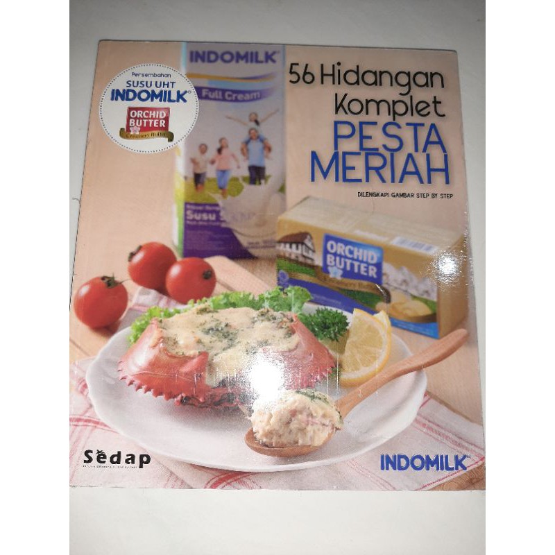 

buku resep masakan 56 hidangan komplet pesta meriah. redi stok. tebal berwarna murah sale