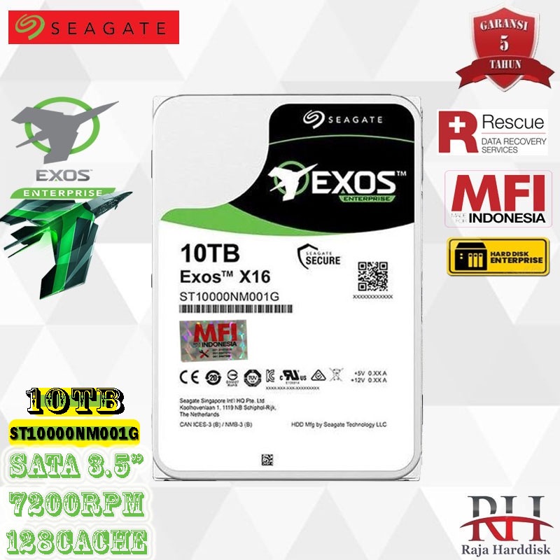 Seagate Exos Enterprise 10TB / HDD / Harddisk Server 10 TB Sata 3