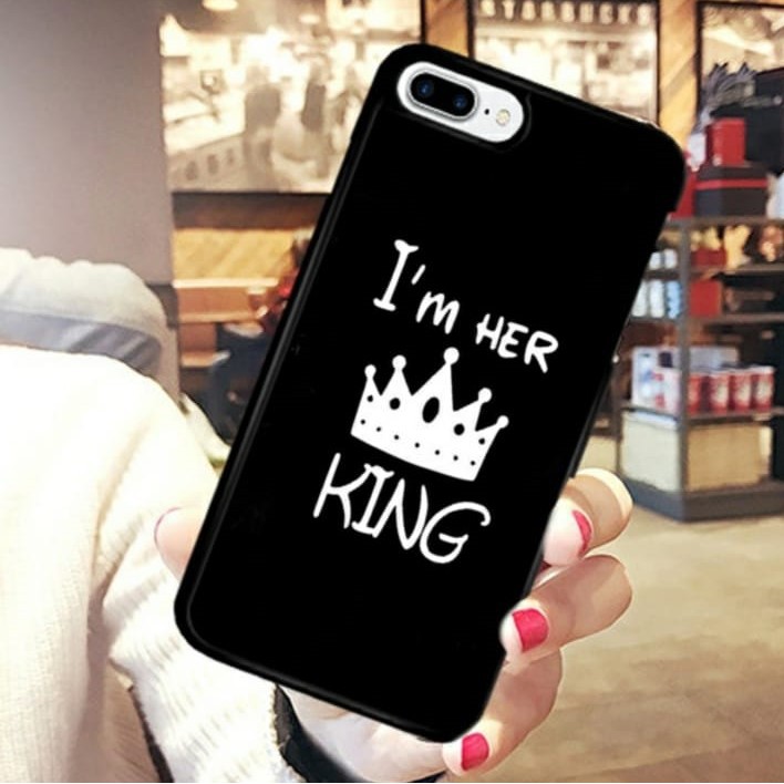 [P05] Fashion Case Couple King Queen Glossy For All Type