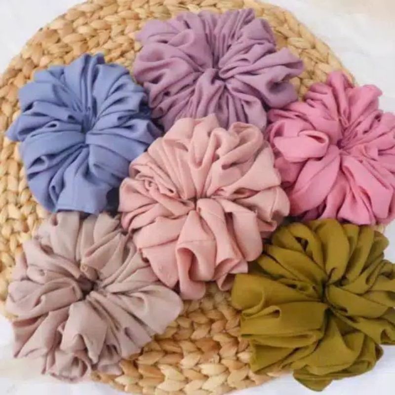 Scruinche/ Cepol kain/Cepol Hijab/ikat rambut Cepol/Ikat Cepol/Cepol Jilbab