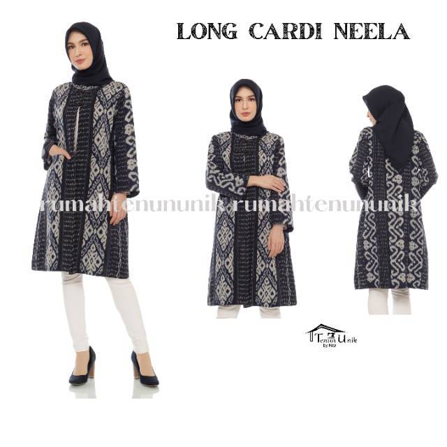BAJU TENUN LONG CARDI NEELA