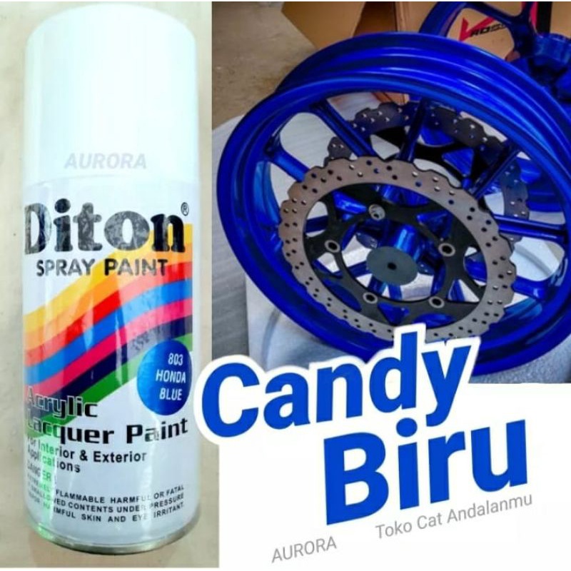 Jual Pilok Pylox Cat Semprot Diton Honda Blue Candytone Blue Candy