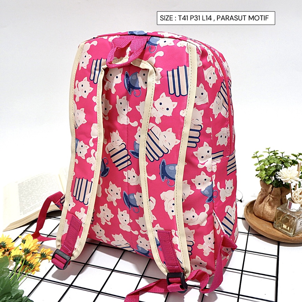 TAS RANSEL SEKOLAH PROMO NEW ARRIVAL BACKPACK LOKAL COD MURAH MERIAH DETAIL ANTI AIR MOTIF KARAKTER