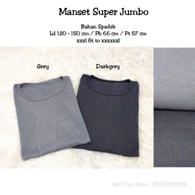 manset jumbo atasan wanita BIG SIZE XXXL