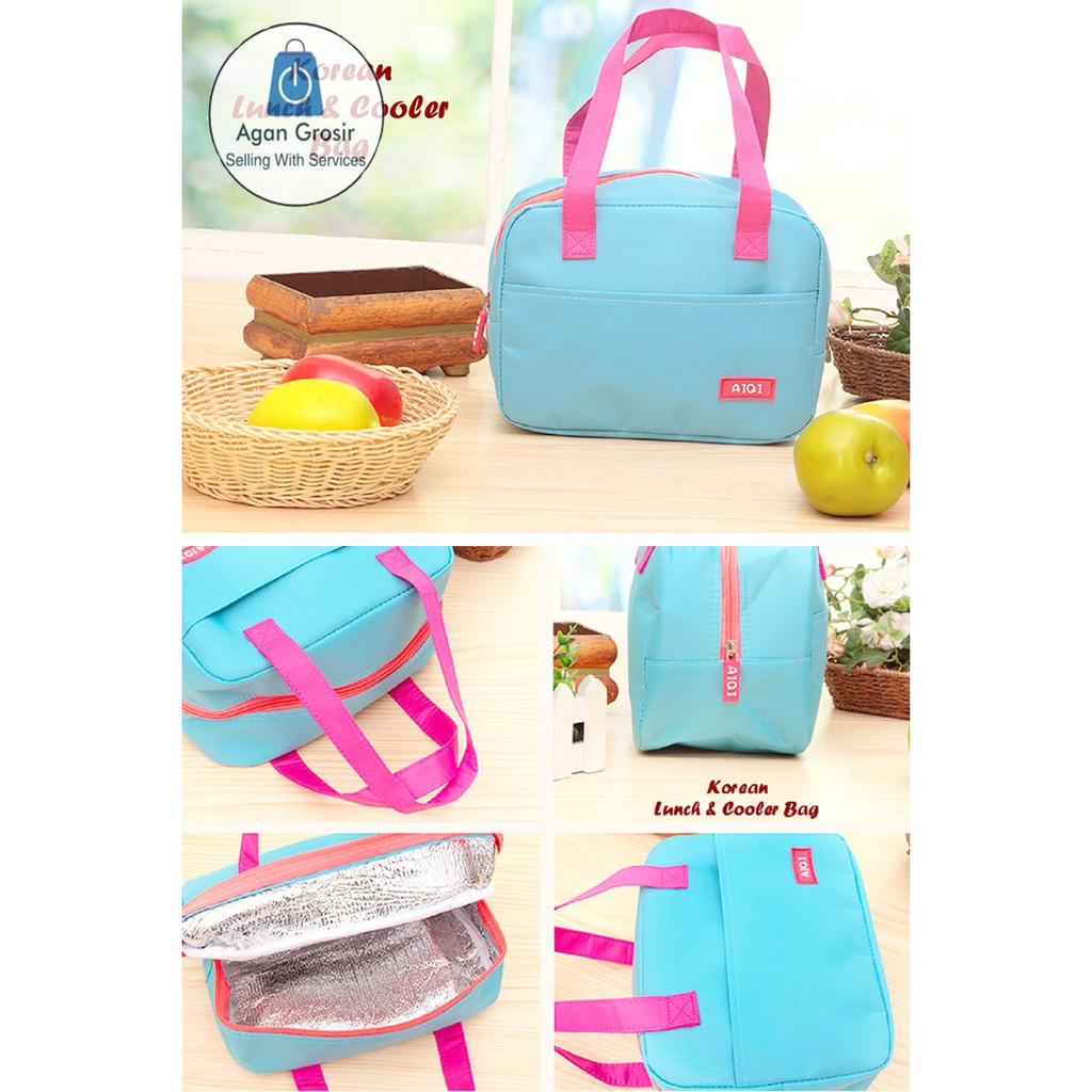 New Korean Lunch & Cooler Bag - TAS BEKAL - TAS - TAS PRIA WANITA - TAS IMPORT - TAS MURAH