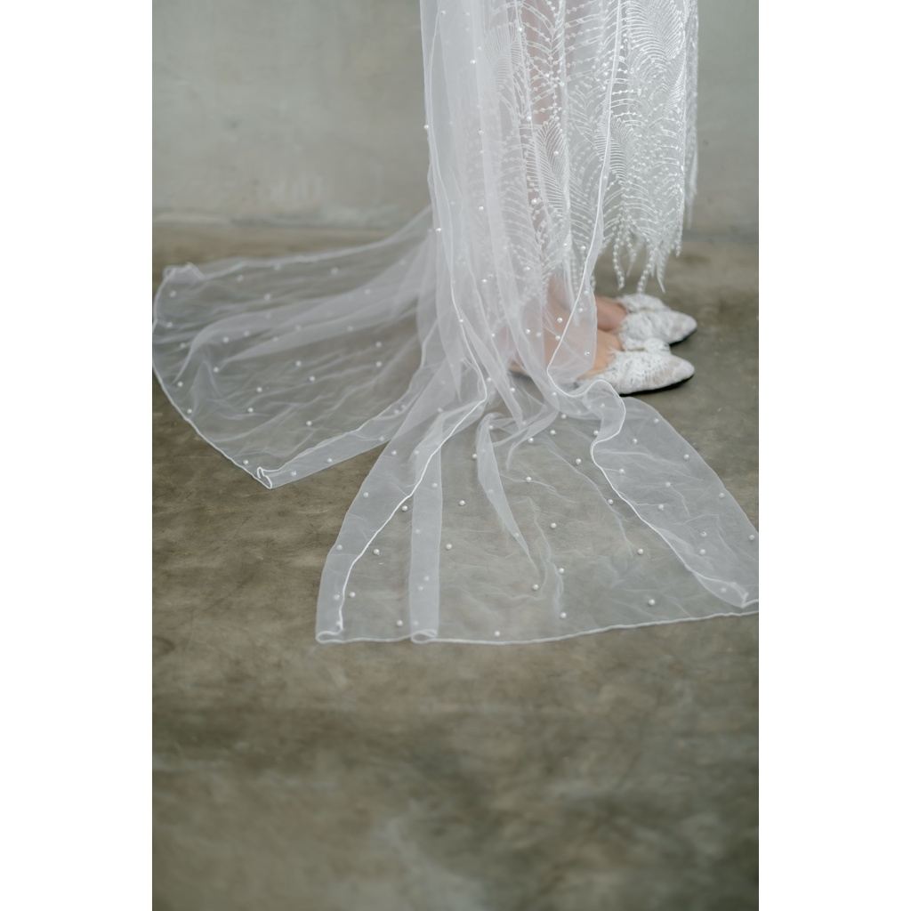 Belle Robe- FAE Collection- Kimono Pengantin Robe Bride Premium Brokat Wedding Robe