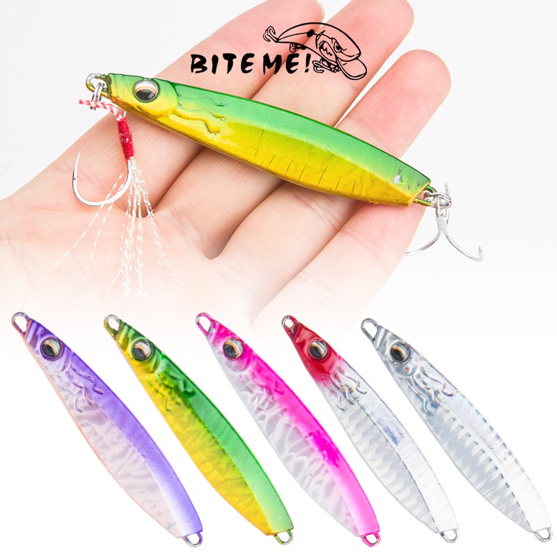 1Pcs Slow Jigging/Trolling Metal bait Fishing Lure Laser VIB Jigging Lead Metal Jig