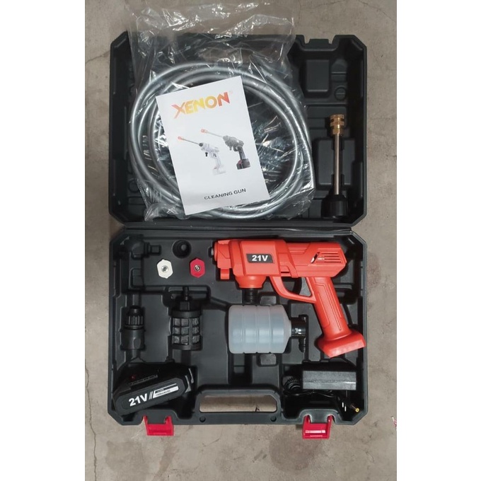 Xenon Hpw2160 Cordless Jet Cleaner - Alat Cuci Ac - Mobil Lengkap Set