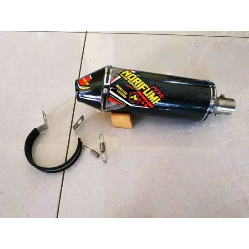 knalpot norifumi carbon selencer only klx crf modif trail