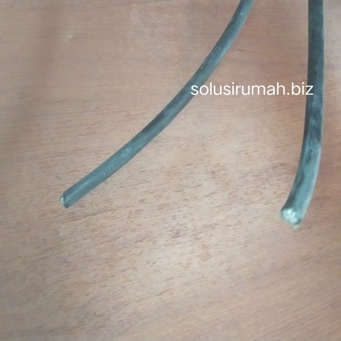 1m 1 meter m hitam kabel 2 x 16 mm tiang cable pln listrik cable luar