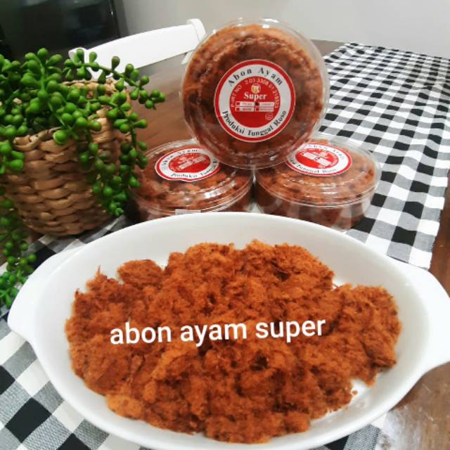 

Abon Ayam Super tunggal rosso