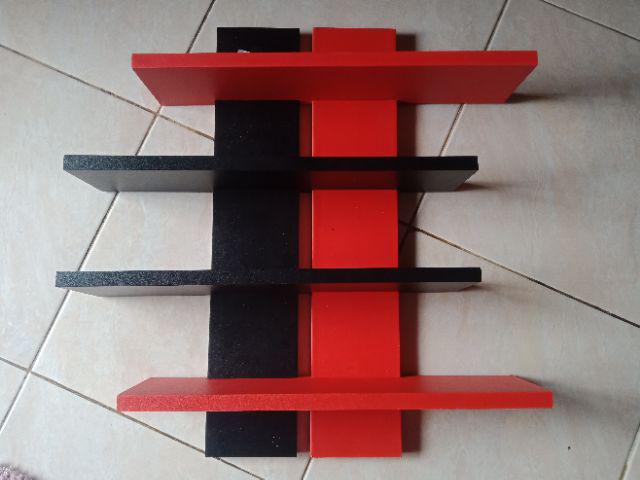 Rdm (rak Dinding Minimalis). Tg 60 Cm. Pj Sayap 50 Cm. Lb 12 Cm. Tebal 1.8 Cm. Bisa Pilih Warna