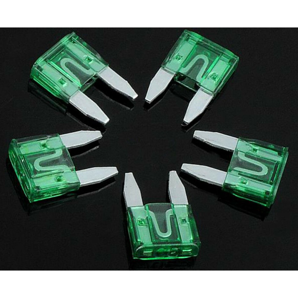 Fuse Blade 30A 30 Ampere Mini Kecil Sekring Tancap 16mmx11mm Motor Mobil ATC ATO