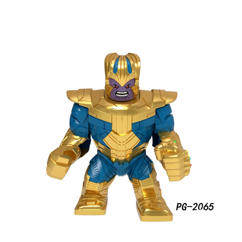 1pc Mainan Puzzle Balok Bangunan Super Hero Thanos Venom Groot Bahan ABS Untuk Hadiah Anak