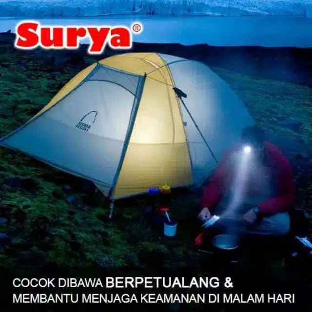 headlam head lamp outdoor - Senter Kepala Surya 50 WATT SYH T50W-1 Cahaya Putih Waterproof Headlam