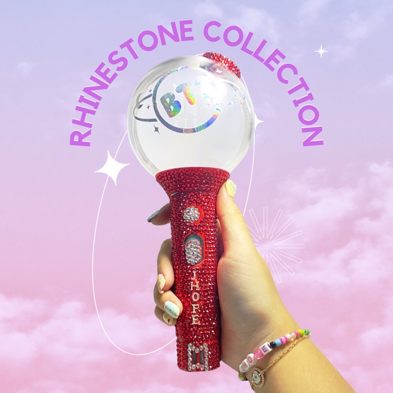 RHINESTONE COLLECTION STICKER SKIN ARMY BOMB | LIGHT STICK BTS