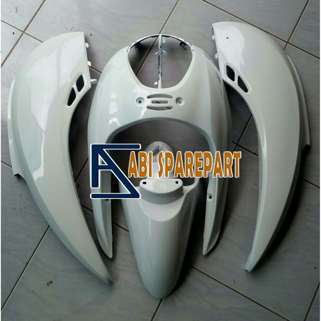 Cover Body Alus Honda Scoopy Karbu Lama Warna Putih Polos Shopee Indonesia