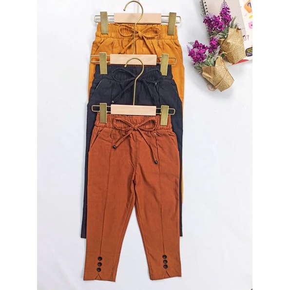 celana baggy pants anak perempuan celana anak usia 6-15 tahun terbaru