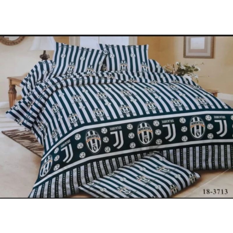 Sprei Homemade Motif Club Bola Juventus 160x200 180x200