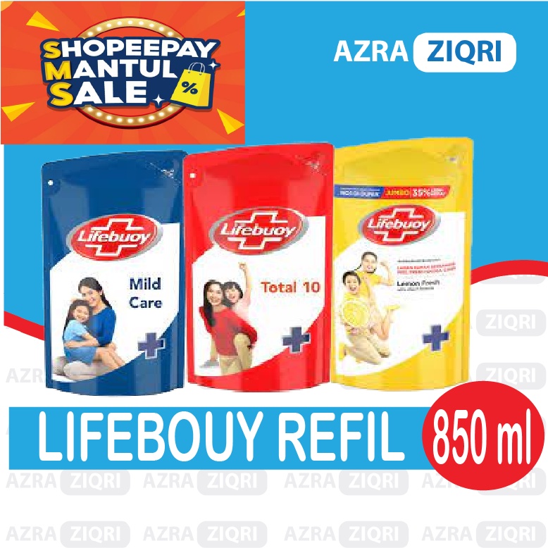 Lifebuoy body wash  sabun cair 825 ml